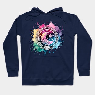 Celestial Moon Art Hoodie